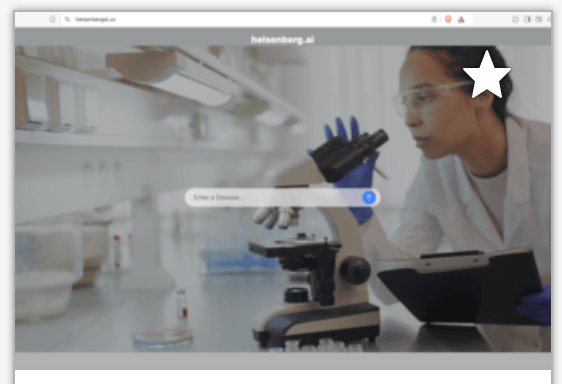 Screenshot of Heisenberg.ai